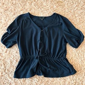 Womans XL Blue Blouse
